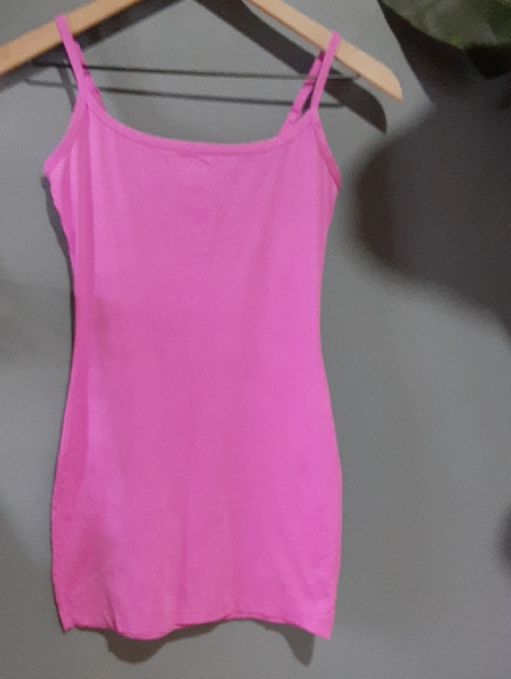 Hot Pink Slip Dress